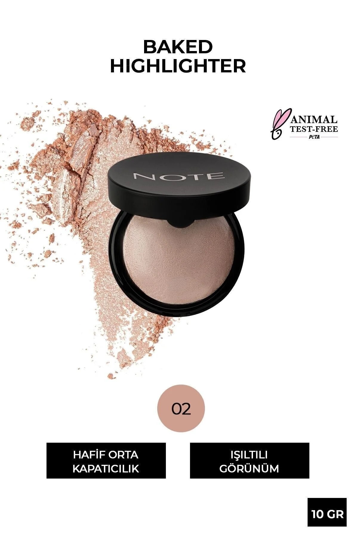 Note Baked Highlighter для лица в ассор. 10гр