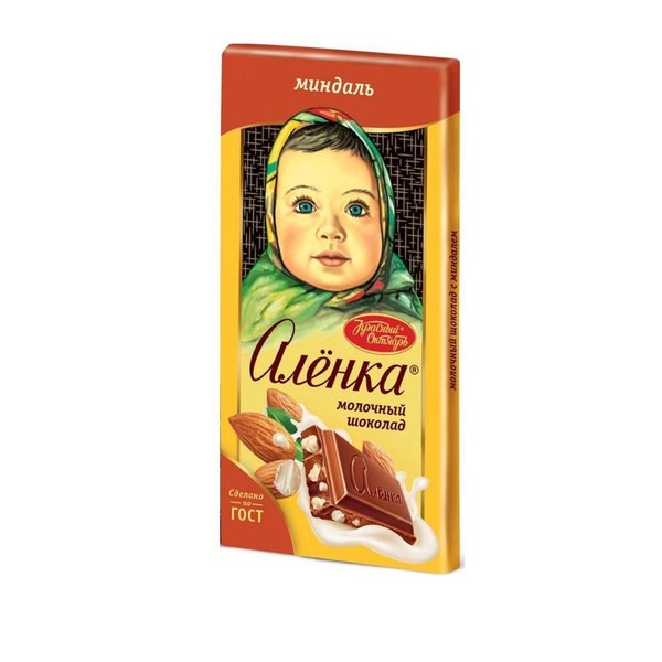 Аленка миндаль плит шоколад 90гр