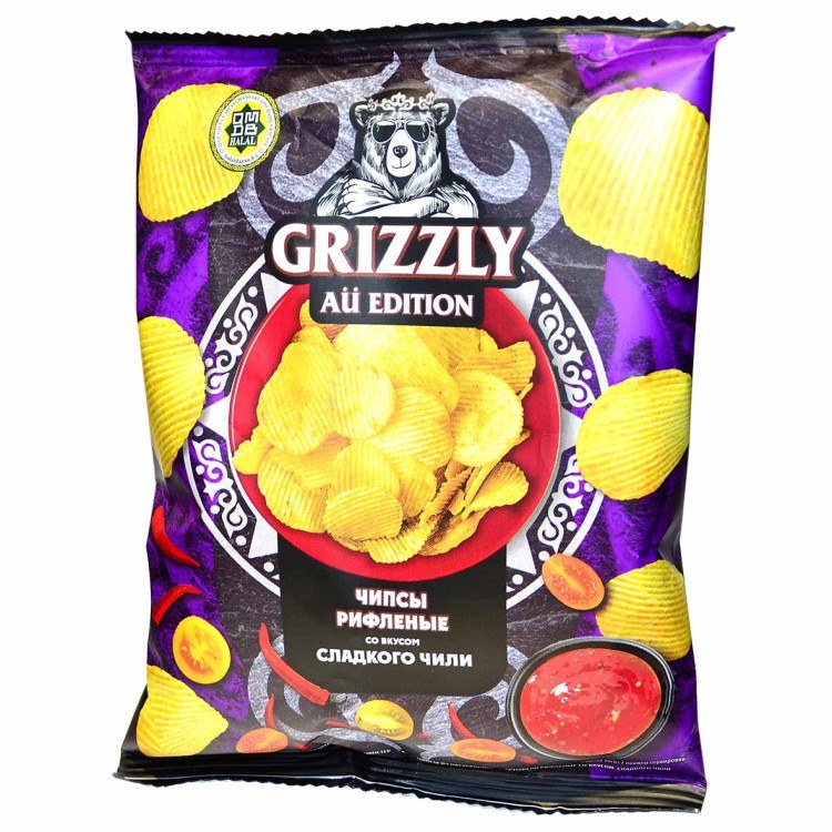 Grizzly кар. чипсы 55гр