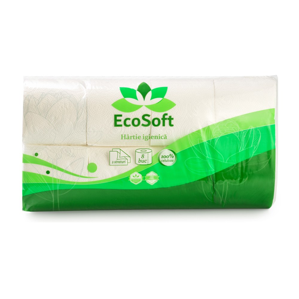 EcoSoft Туалетная Бумага 8шт