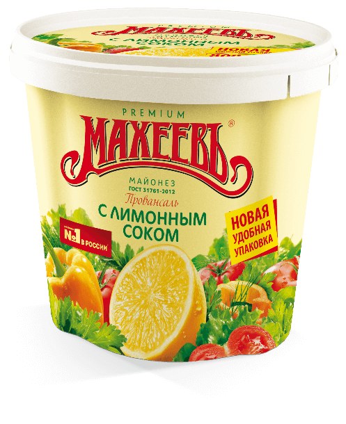 Махеевь майонез Лимон ведро 820гр