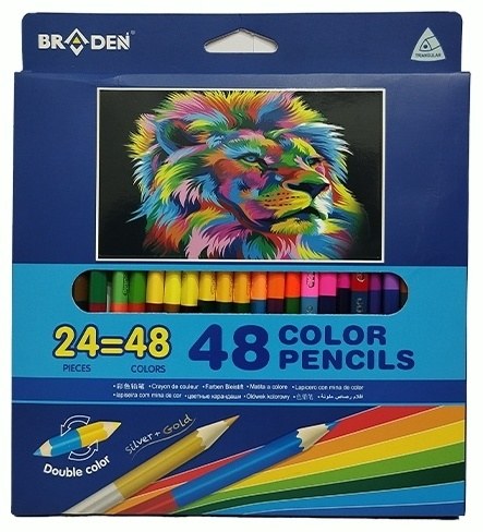 Braden Карандаш 12цв BD8008-T12 Мет. корпус