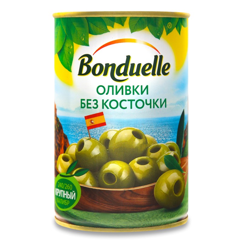 Bonduelle оливки без косточки 300мл