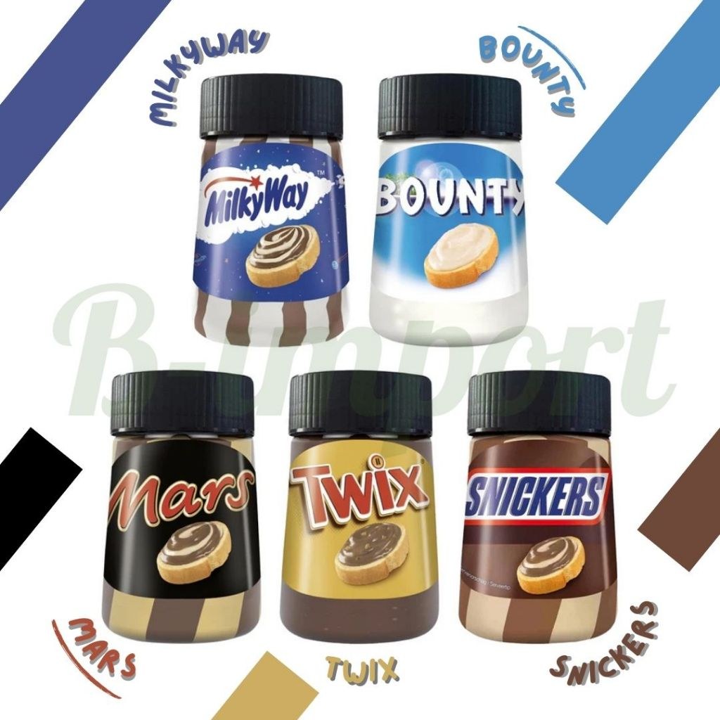 Шоколадная паста 350/380 гр (Twix, MilkyWay, Mars, Bounty, Biscoff)