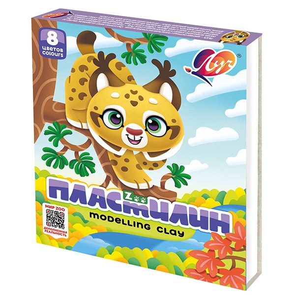 Лучь Zoo Пластилин 8шт