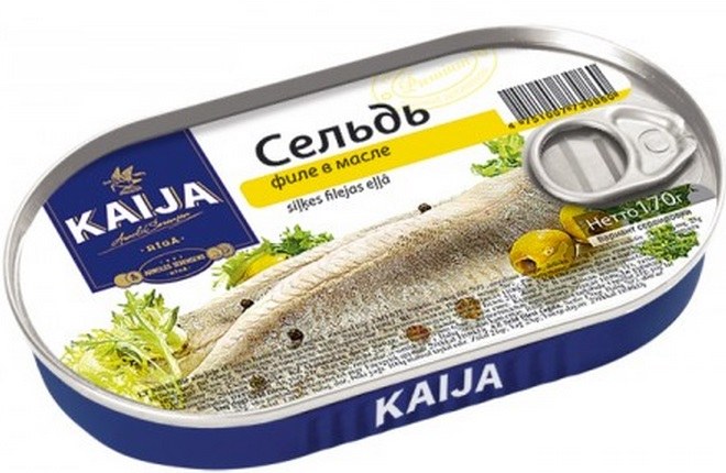 Kaija Овал Сельдь в масле Ключ 170гр