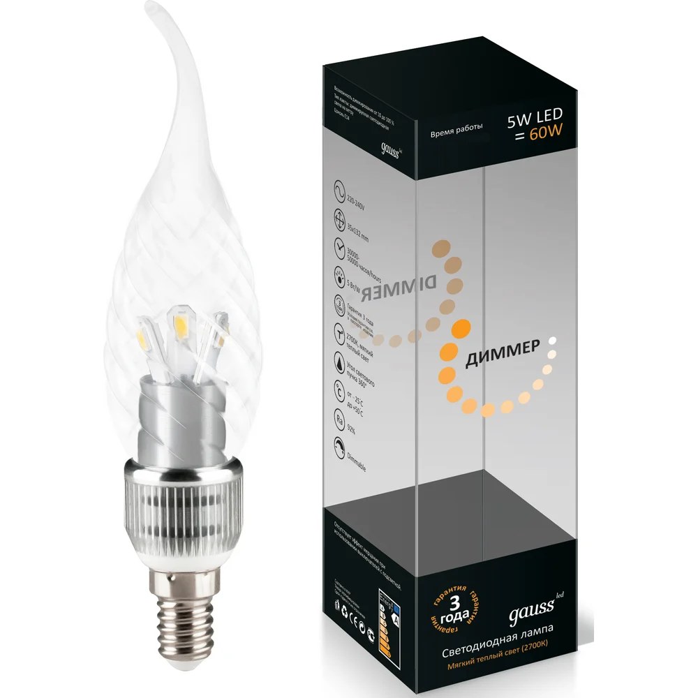Led Billow Led Candle лампочки 5W