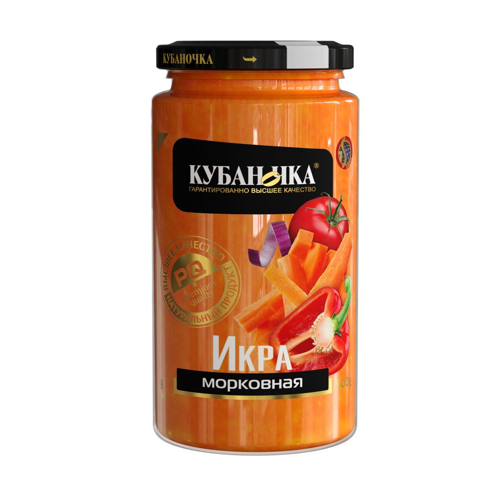 Кубаночка икра морковная 500гр