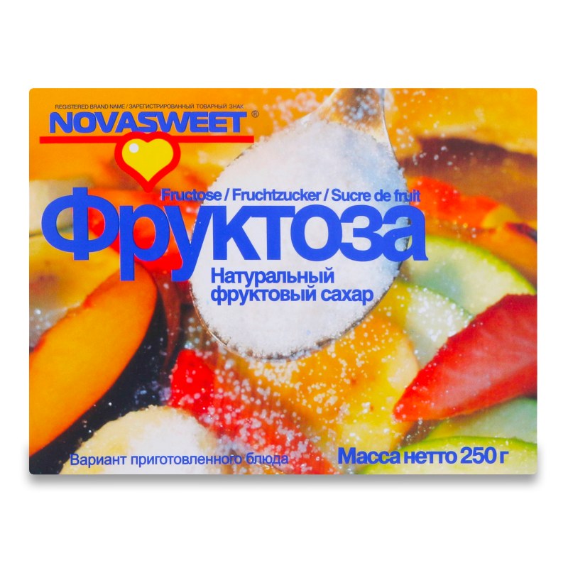 Novasweet Фруктоза фрук. сахар 250гр