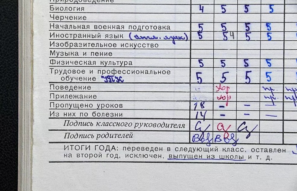 Дневник рейтинговый 555