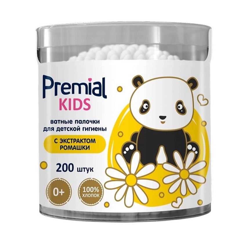 Premial Baby Ватные палочки 200шт