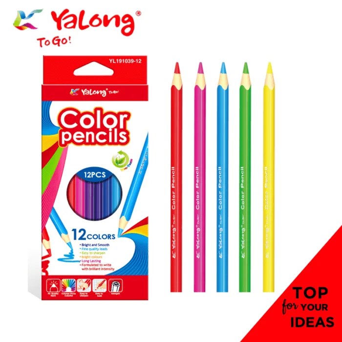 Yalong Color Pencil 191039-12 12шт
