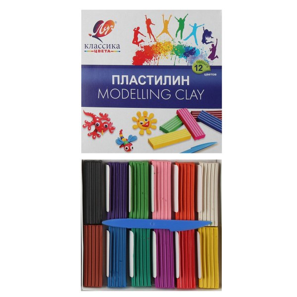 Shams Пластилин 12цветов