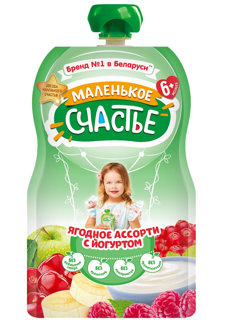 Маленькое Счастие пюре в ассор 85/90гр