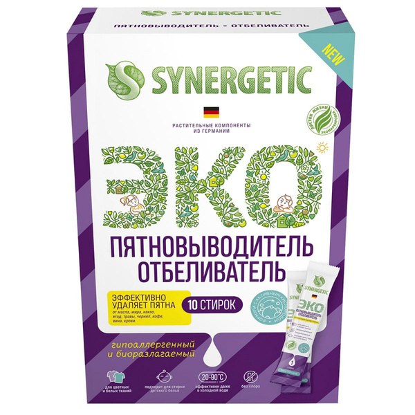 Synergetic Эко пятновыводитель 10x25гр 250гр