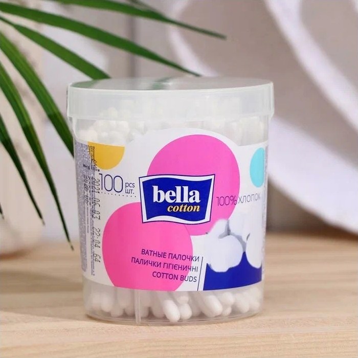 Bella Cotton ватные палочки в плен. уп. 100шт