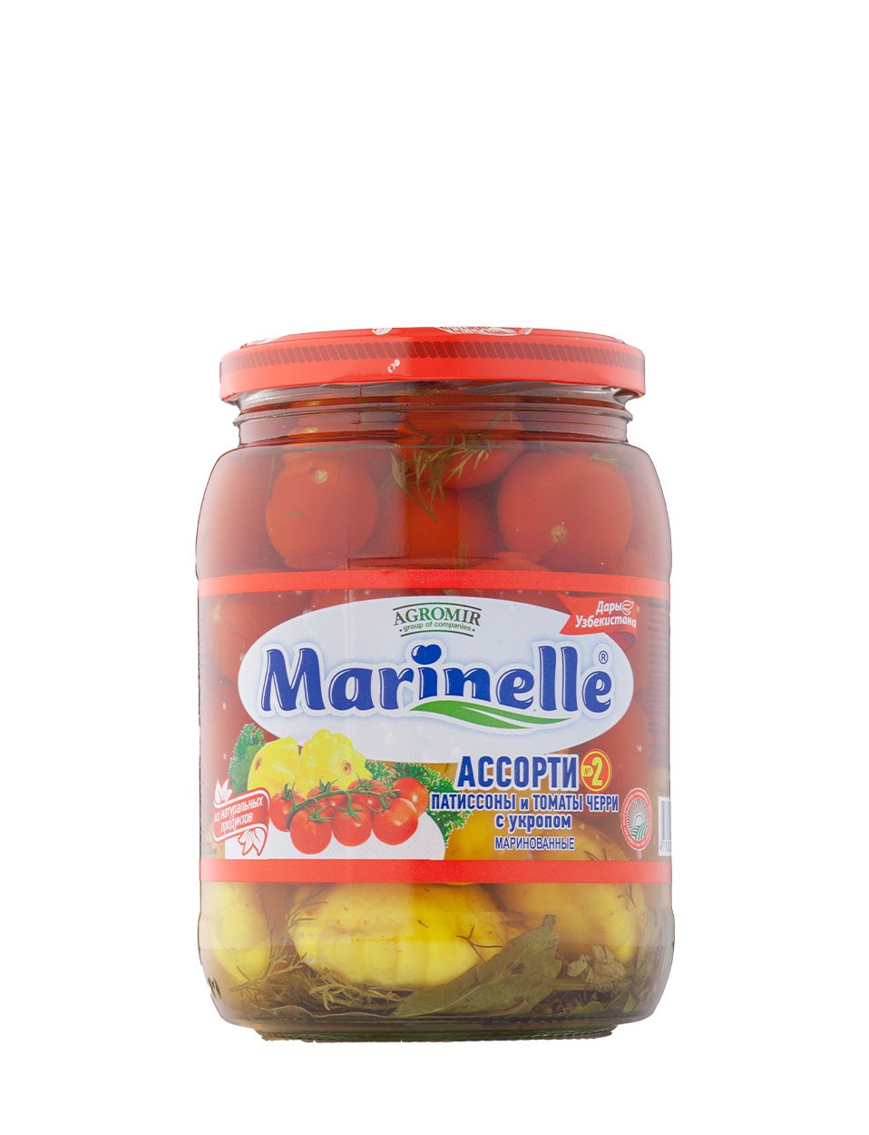 Marinelle Ассорти черри корниш. патисоны 720мл