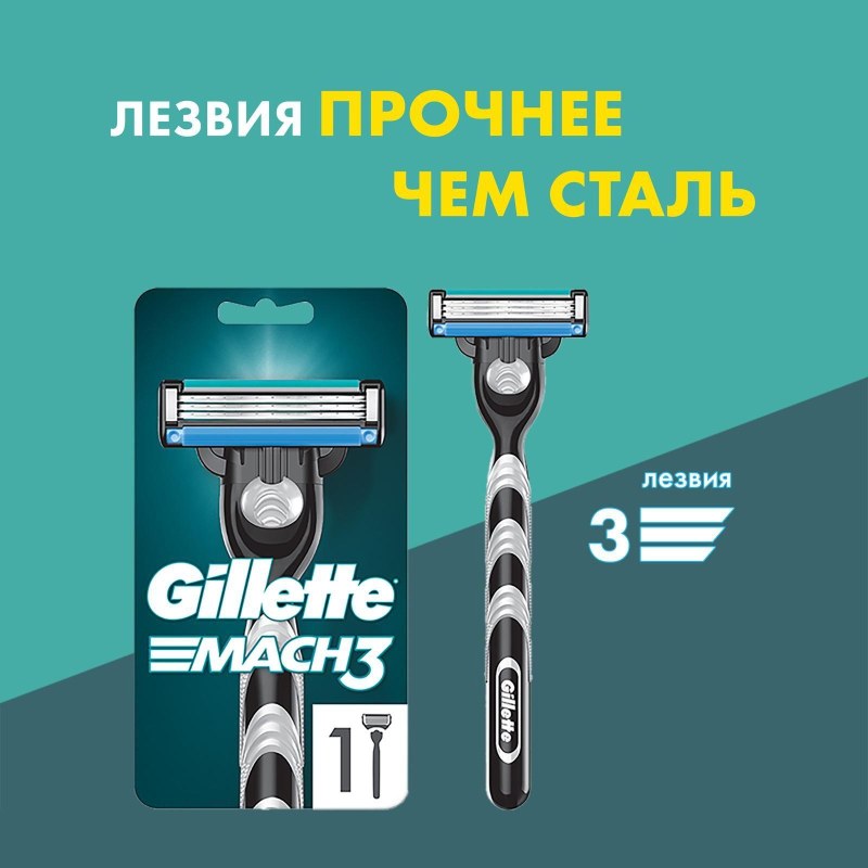 Кассета Gillette MACH3+ 1 шт