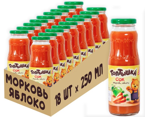Топтыжка сок в ассор. 200гр
