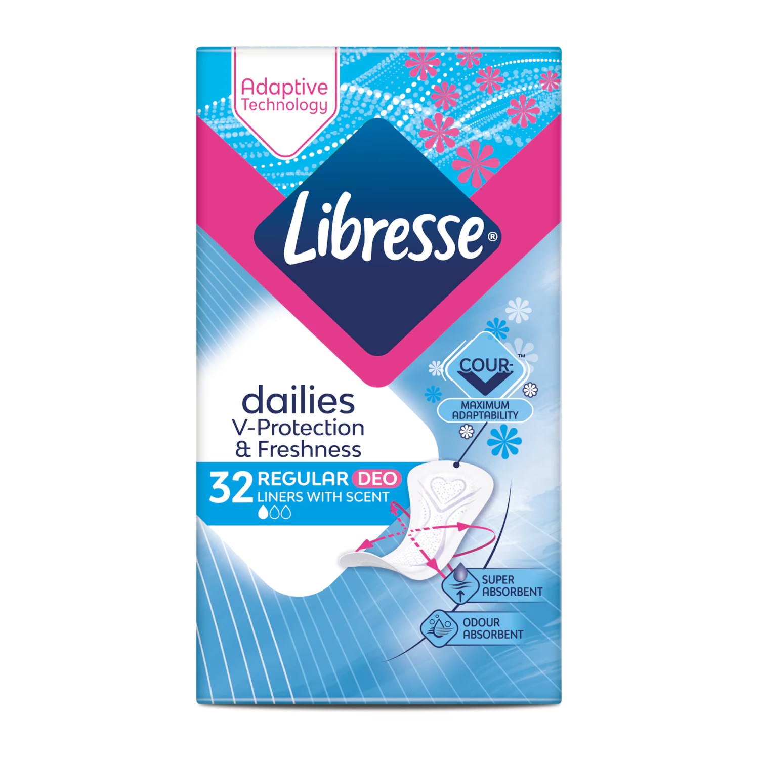 Libresse Dailies V-protec. fresh. 32 regular deo 4516207