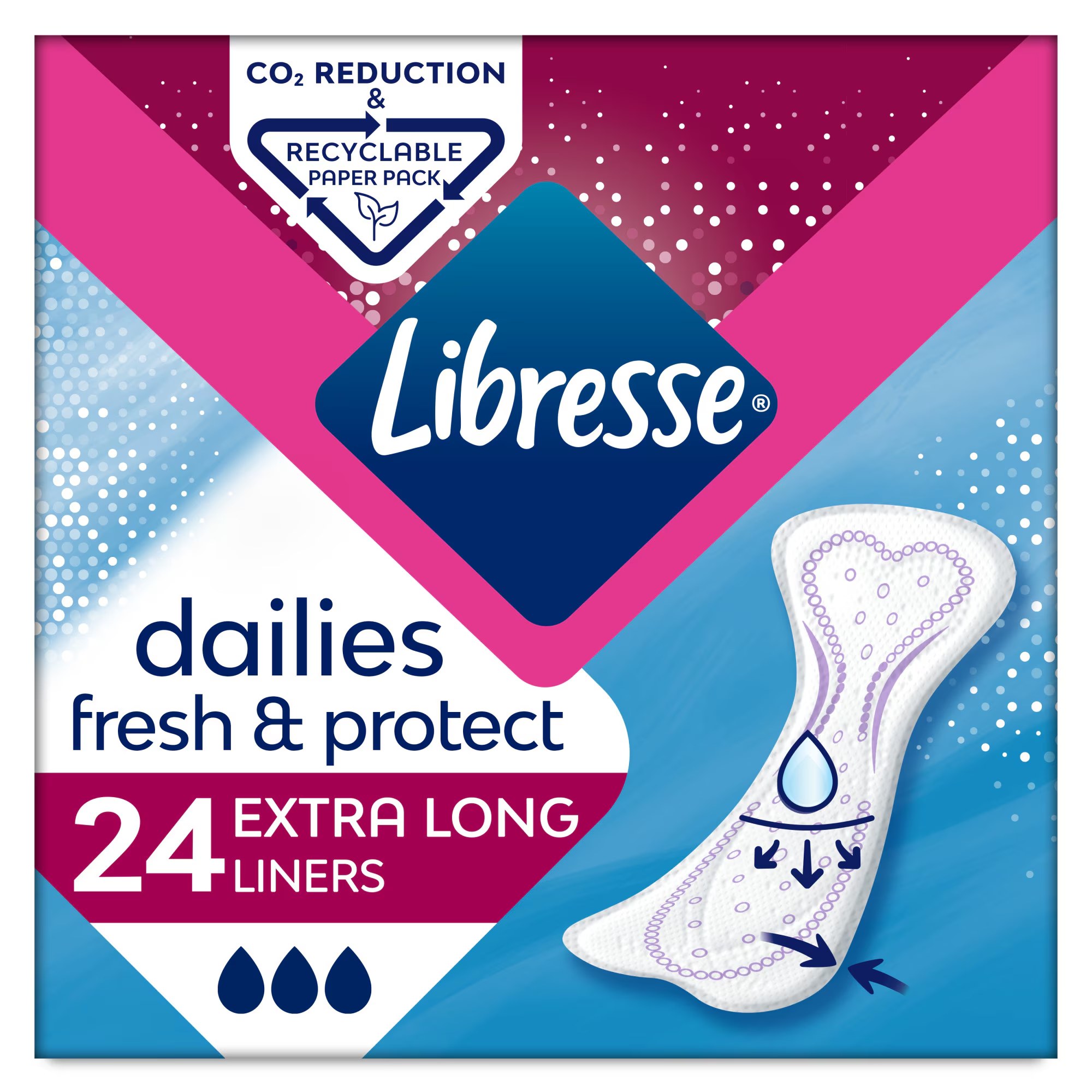 Libresse Dailies V-protec. fresh. 24 Ex. long line