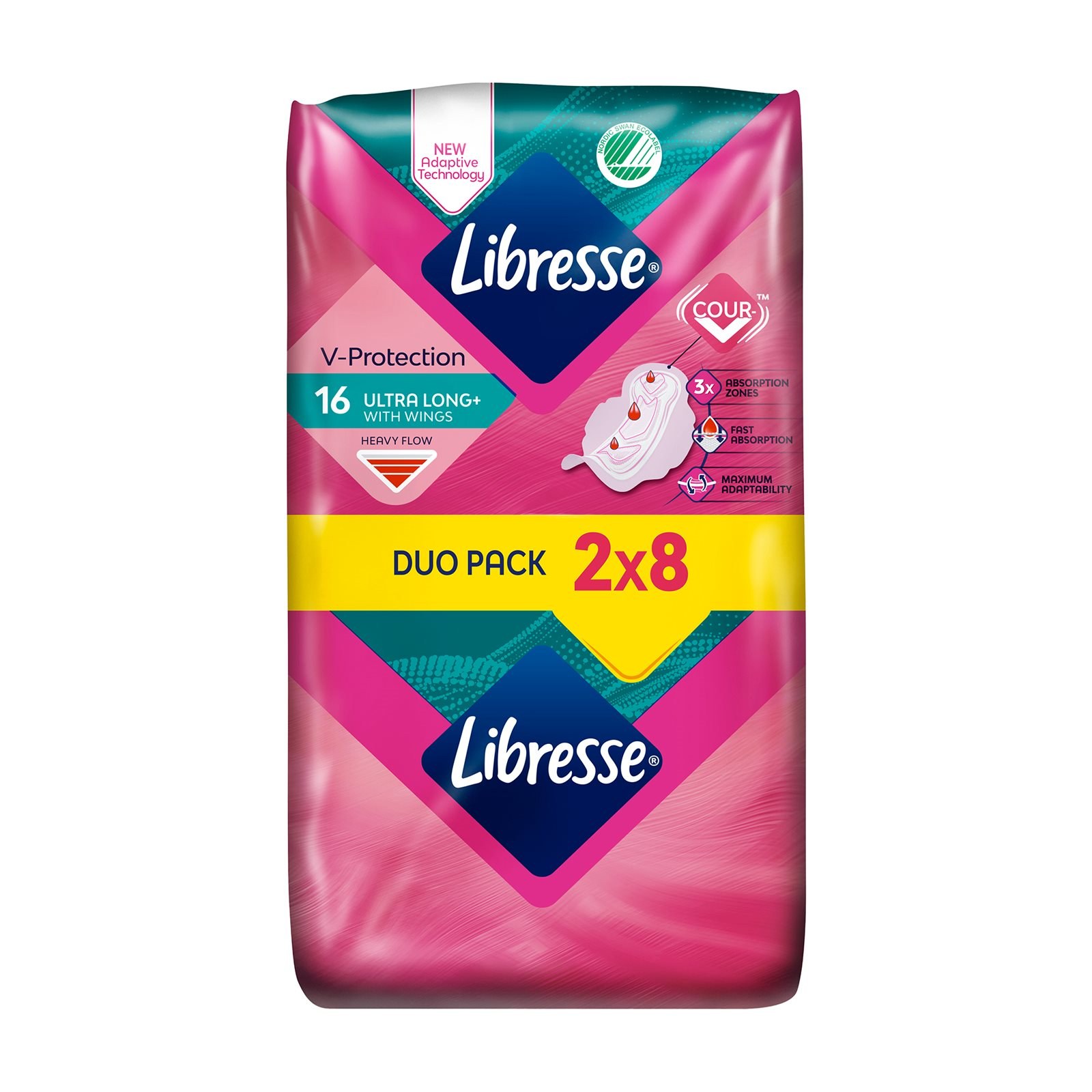 Libresse V-protec. 8 Ultra Long+ ww heavy flow