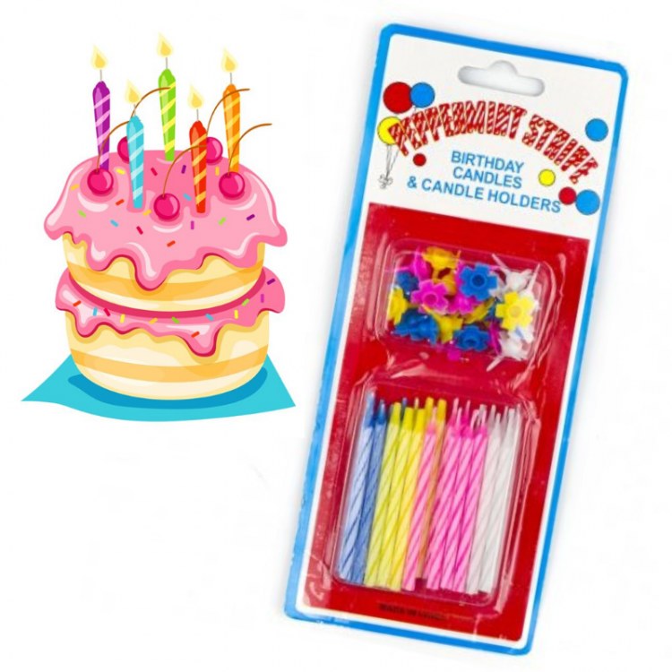Pepermint Stripe электронные Свечи 24шт 1шт