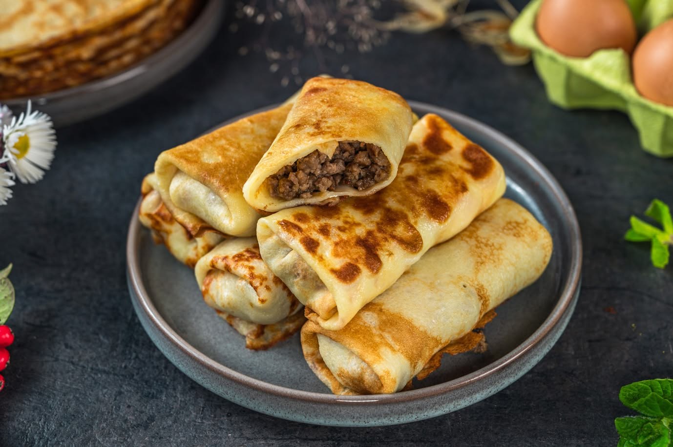Муса Блинчики с мясом