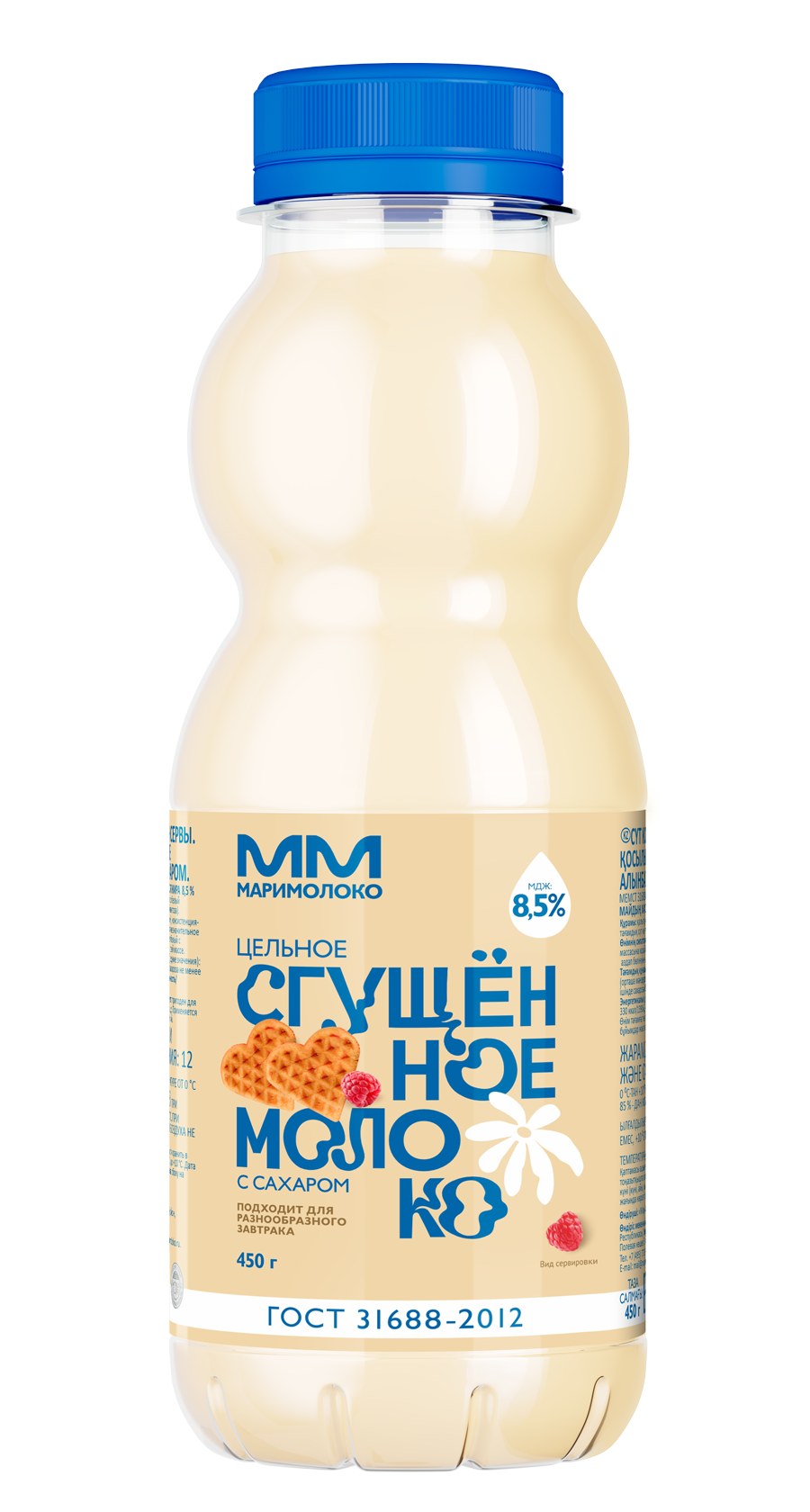 МариМолоко Сгущ. молоко пэт 480гр