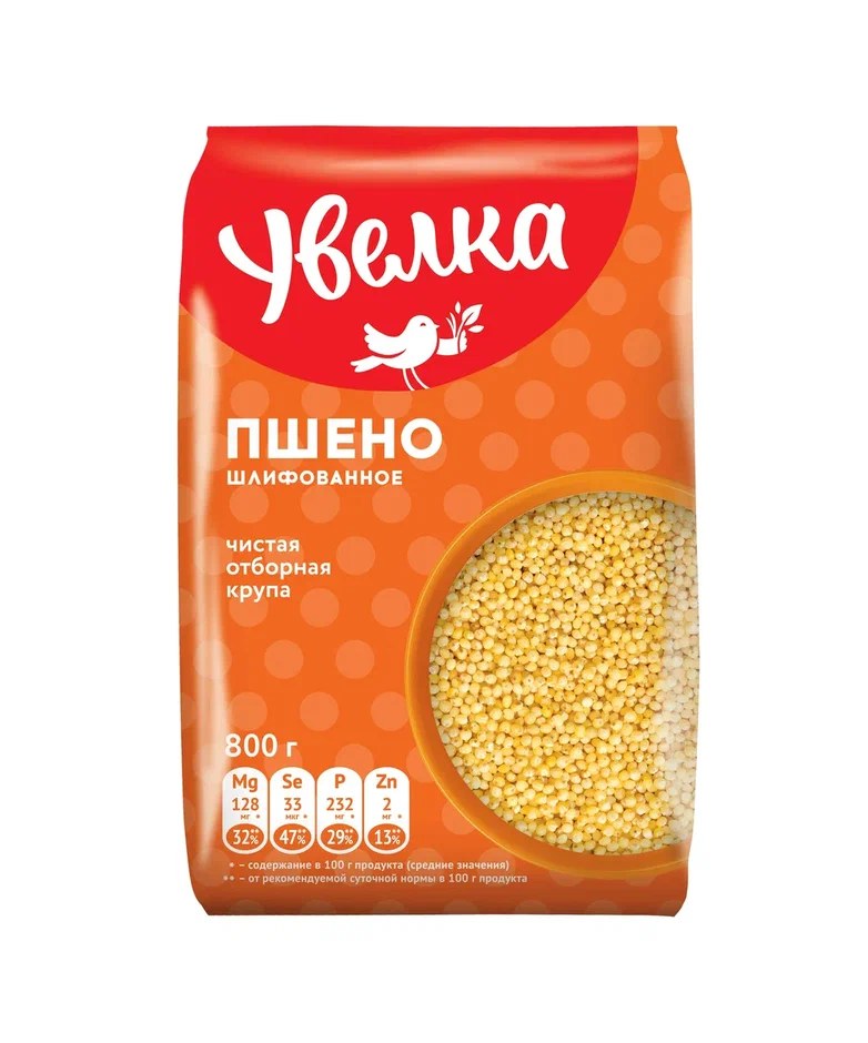 Увелка Крупа Пшено 800гр