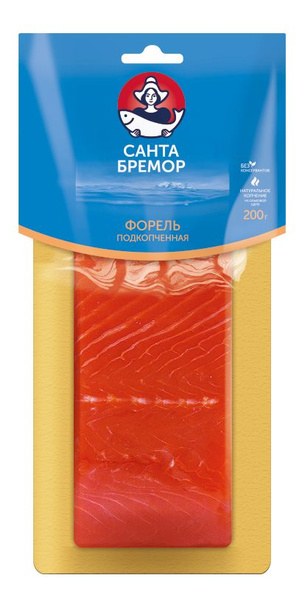 Санта Бремор Форель подкопченная 200гр