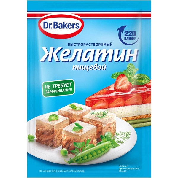 Dr. Bakers Желатин пищевой 10гр