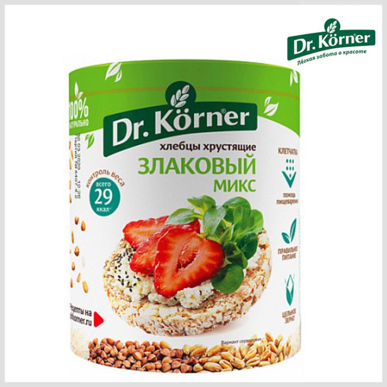 Dr. Körner хлебцы Злаковый микс 90гр