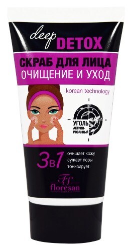 Deep Detox скраб для лица 150мл ф-19