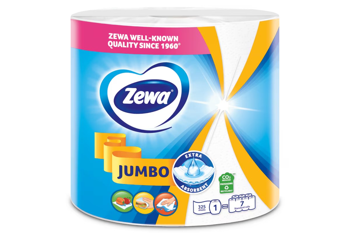 Zewa Jumbo White бум. полотенце