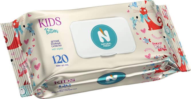 Natural Fresh Extra Pack влаж. салфетки 72шт