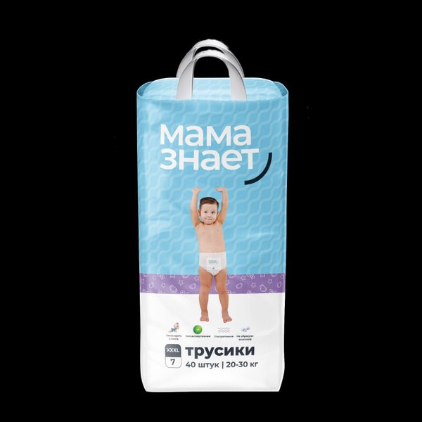 Мама Знает подгузники S 20шт