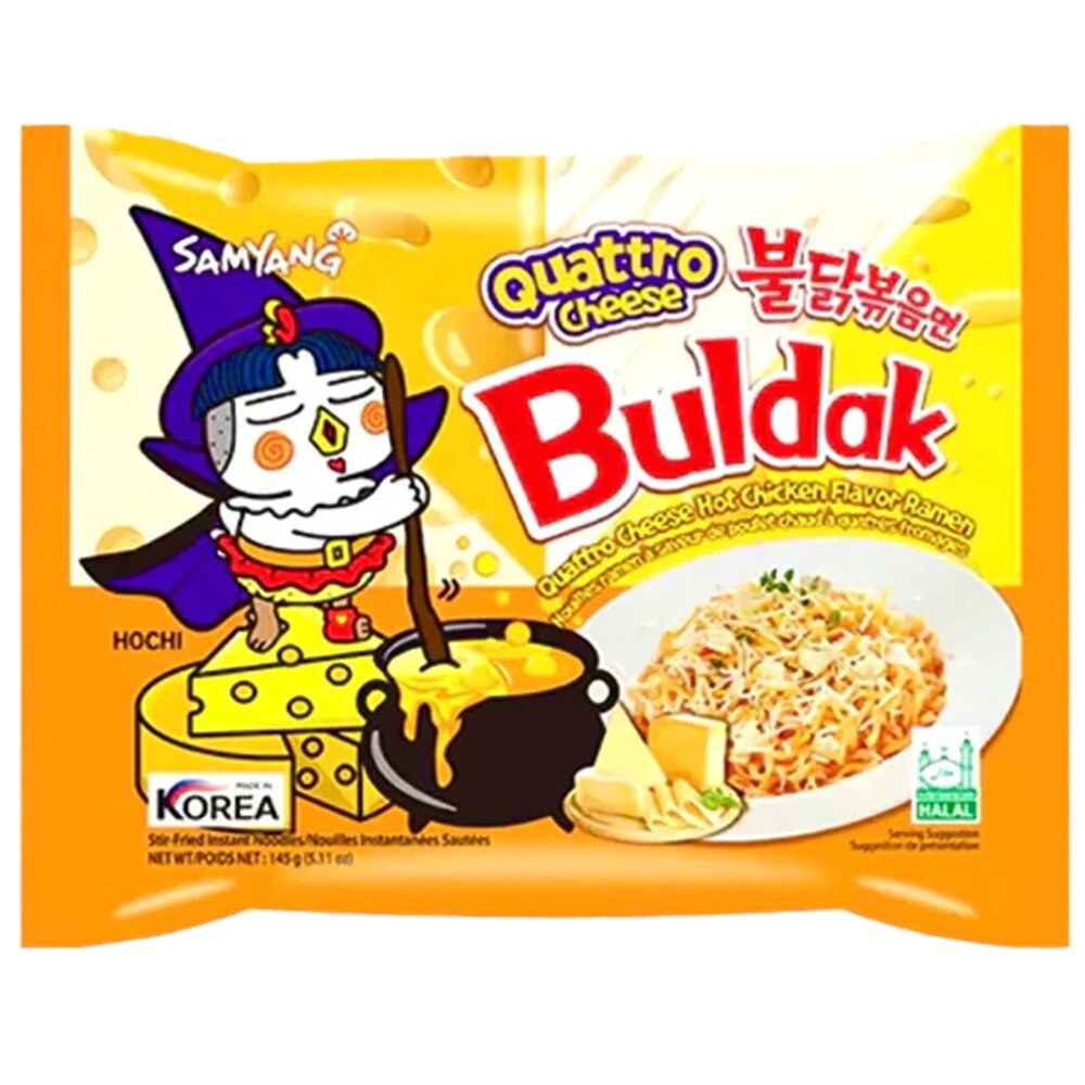 Buldok Hot Ramen-Quattro Cheese 145гр