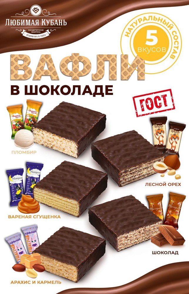 Рошенка Вафли в ассор. 1кг