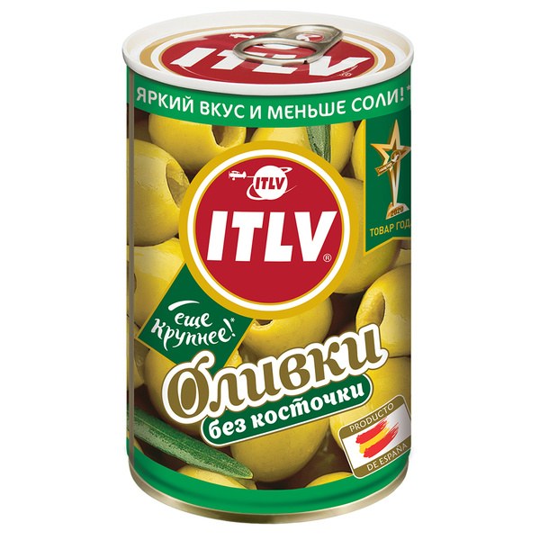 ITLV Оливки с косточ. и без к. 314гр