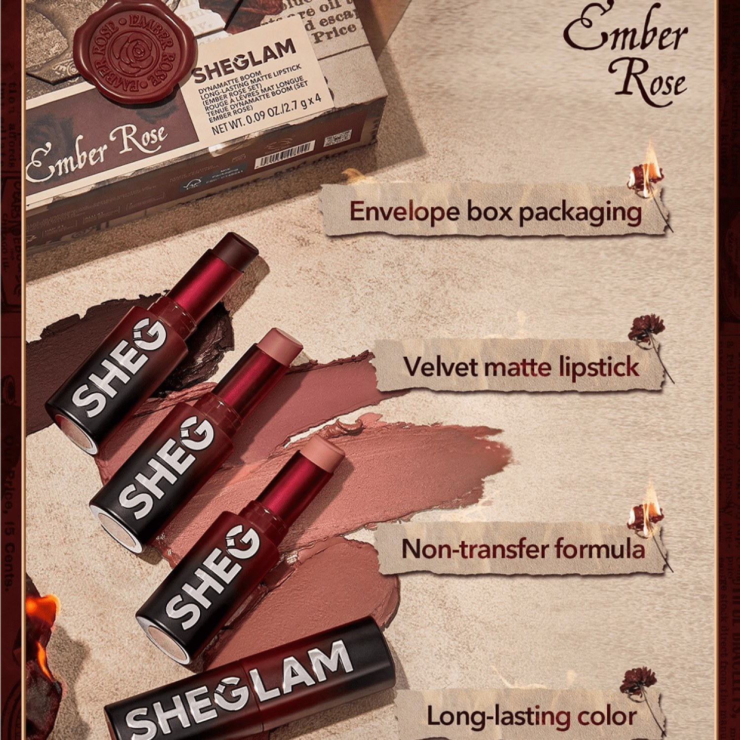 Sheglam Ember Rose губная помада