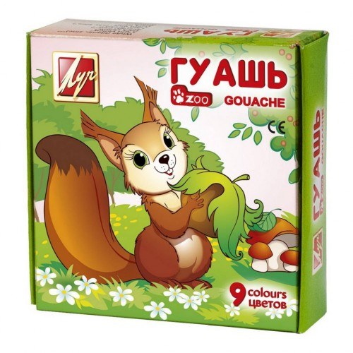 Луч Zoo Гуашь 9цв