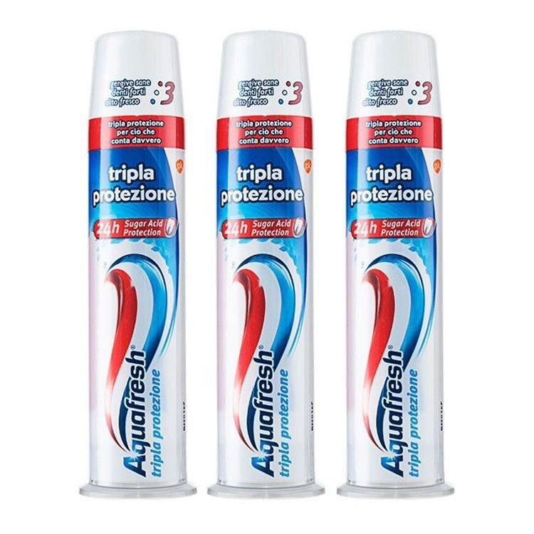 Aquafresh 3в1 ЗЩ в ассор. 3шт