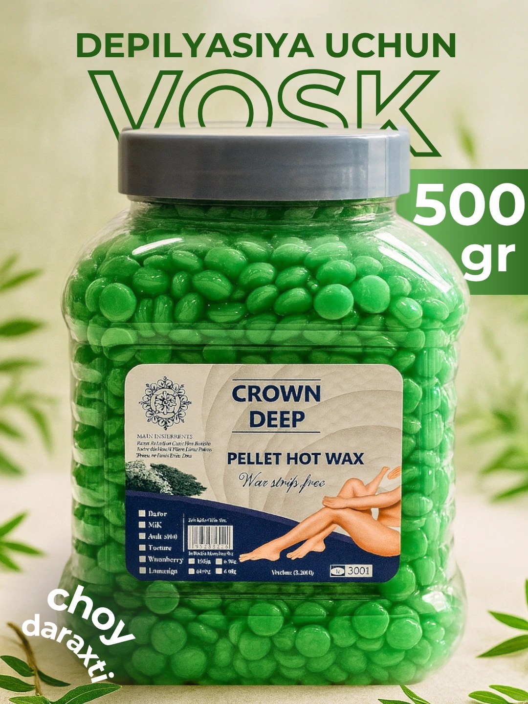 Crown Deep полоски для депиляции 100шт