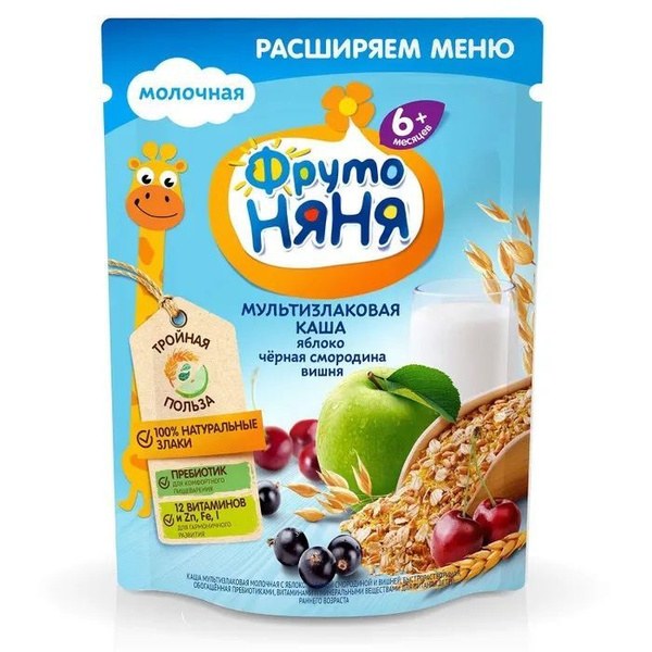 Фрутоняня М. каша 4+ & 6+ в ассортименте 200 гр
