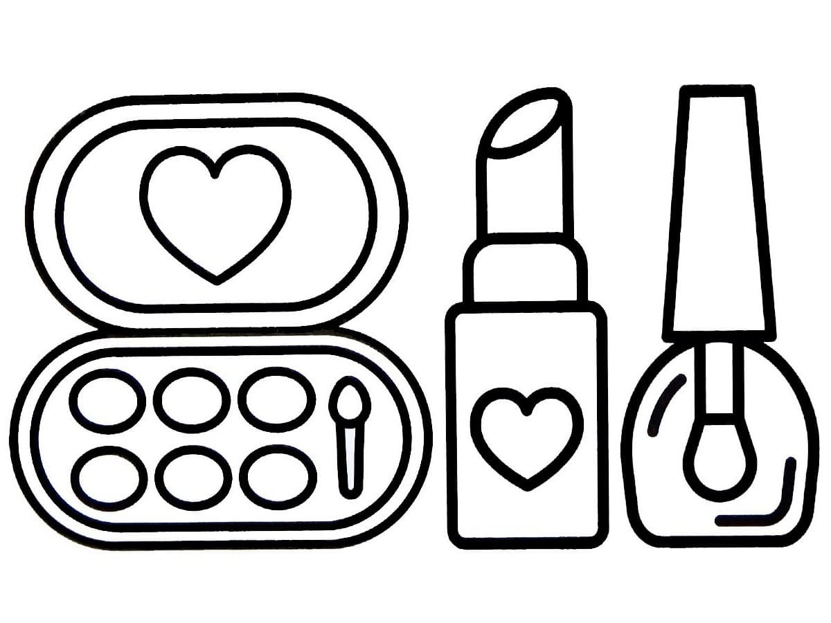 Children's make up painting раскраска набор