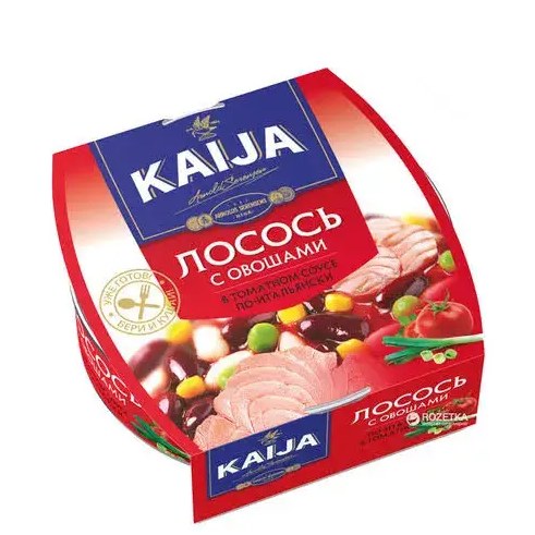 Kaija лосось и тунец с овощами 185/220гр