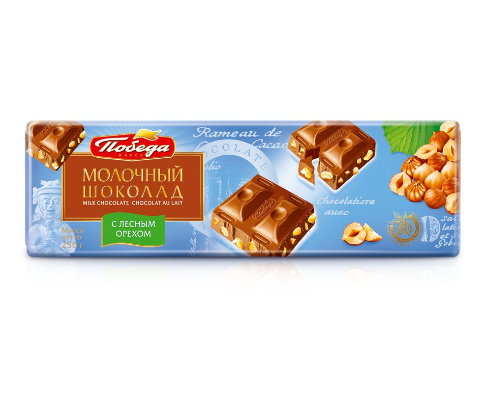 Победа Milk Choco & nuts в ассор. 210гр 250гр