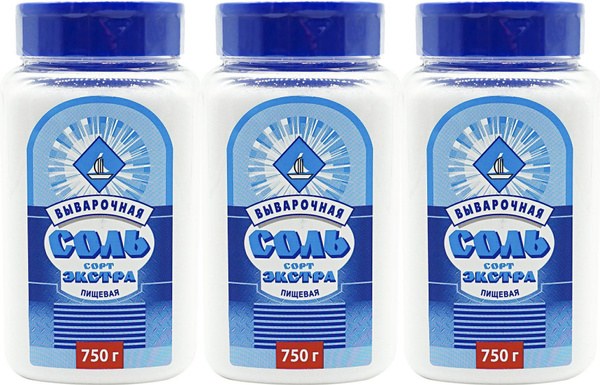Экстра Пищевая соль П/У 750 гр