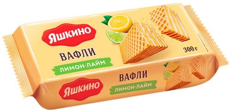 Яшкино ЯВ604 Вафли со вкусом лимон-лайм 1 кг